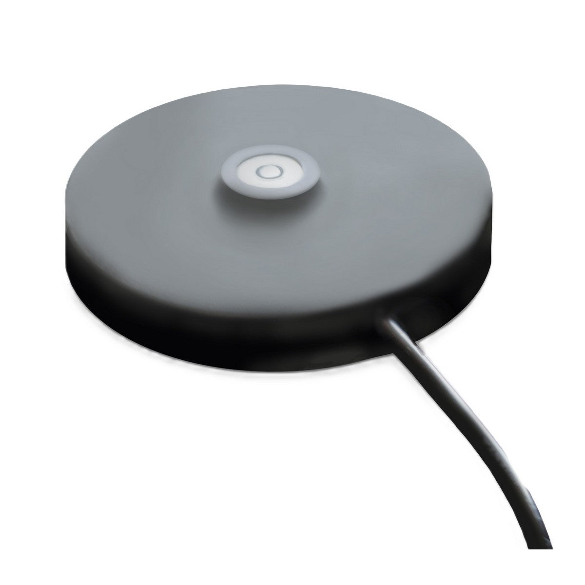 Lampada da Tavolo Ricaricabile Gaia, Nero, Metallo, 7,5x7,5x27 cm, Majestic