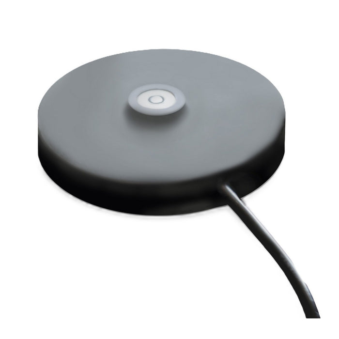 Lampada da Tavolo Ricaricabile Gaia, Bianco, Metallo, 7,5x7,5x27 cm, Majestic