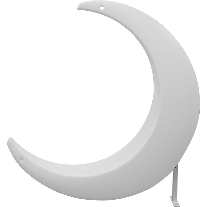 Sedia a Mezzaluna Luminosa Hammy, Bianco, Plastica, 138x40x104,5 cm, Majestic