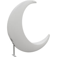 Sedia a Mezzaluna Luminosa Hammy, Bianco, Plastica, 138x40x104,5 cm, Majestic