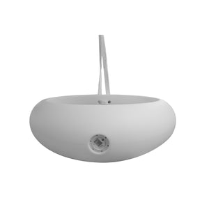 Sedia a Dondolo Luminosa Hammy, Bianco, Plastica, 130x40x130 cm, Majestic