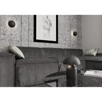 Lampada a Parete Mush, Nero, Metallo, 18x15x15 cm, Seven Design