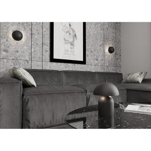 Lampada a Parete Mush, Nero, Metallo, 18x15x15 cm, Seven Design