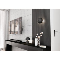 Lampada a Parete Mush, Nero, Metallo, 18x15x15 cm, Seven Design