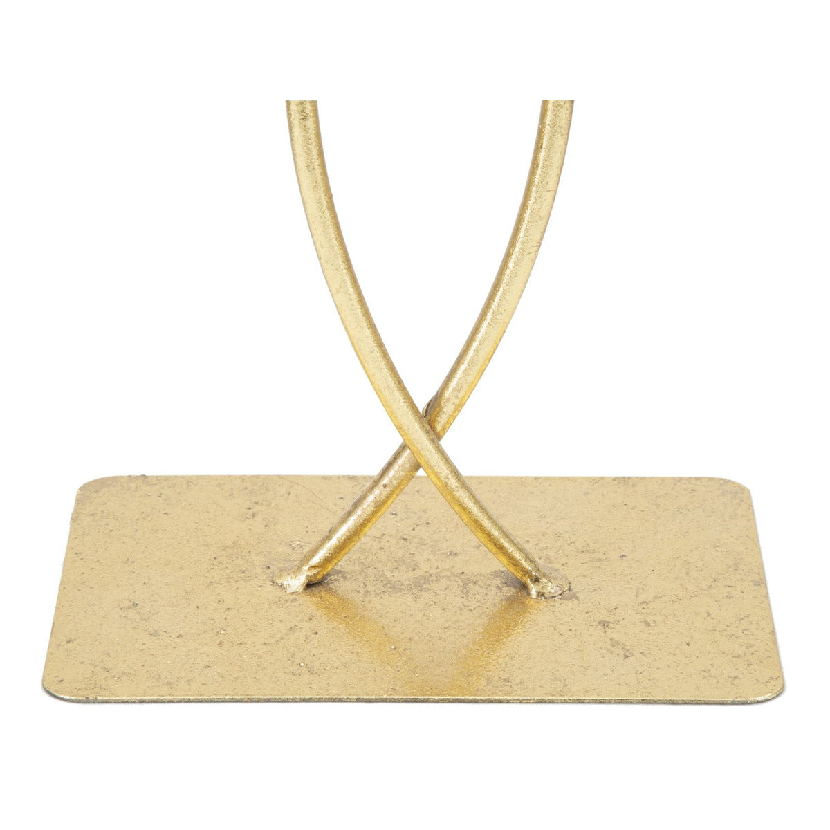 Scultura Foglia 63, Oro, Metallo, 25x8,5x35 cm, Seven Design