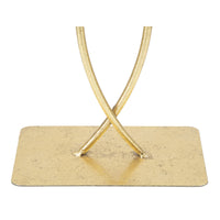 Scultura Foglia 63, Oro, Metallo, 25x8,5x35 cm, Seven Design