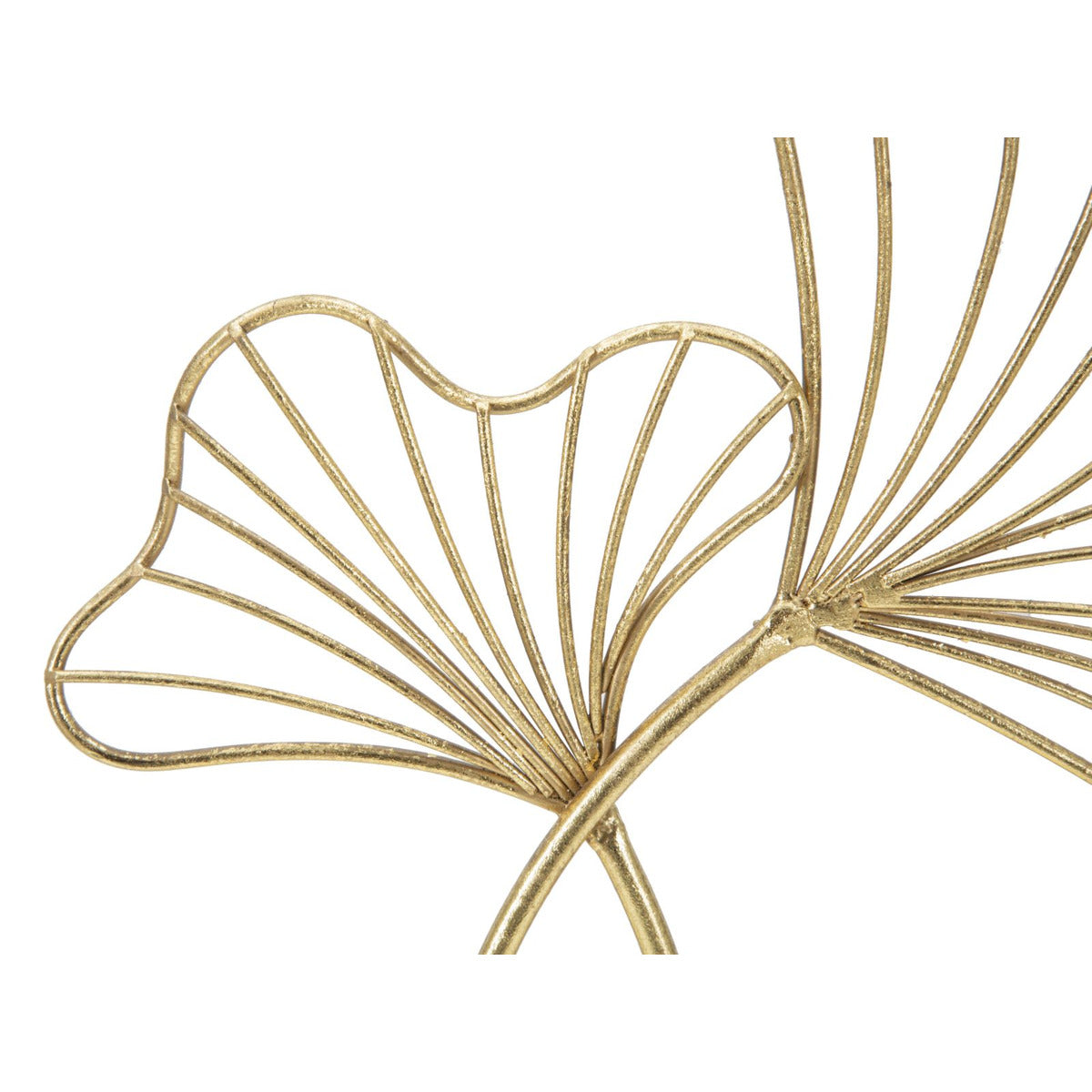 Scultura Foglia 63, Oro, Metallo, 25x8,5x35 cm, Seven Design