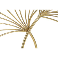 Scultura Foglia 63, Oro, Metallo, 25x8,5x35 cm, Seven Design