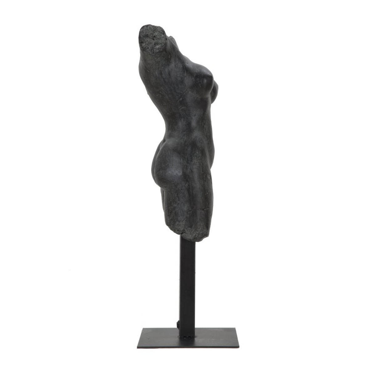 Scultura Donna 2, Nero, Poliresina, 19x17x50 cm, Seven Design
