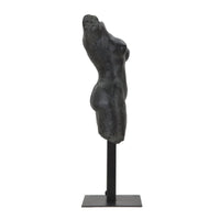 Scultura Donna 2, Nero, Poliresina, 19x17x50 cm, Seven Design