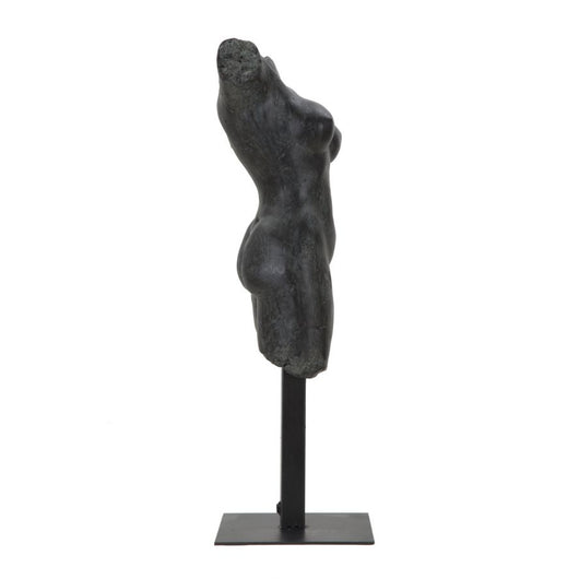 Scultura Donna 2, Nero, Poliresina, 19x17x50 cm, Seven Design
