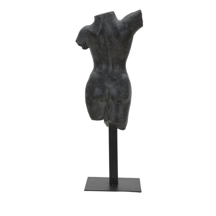 Scultura Donna 2, Nero, Poliresina, 19x17x50 cm, Seven Design