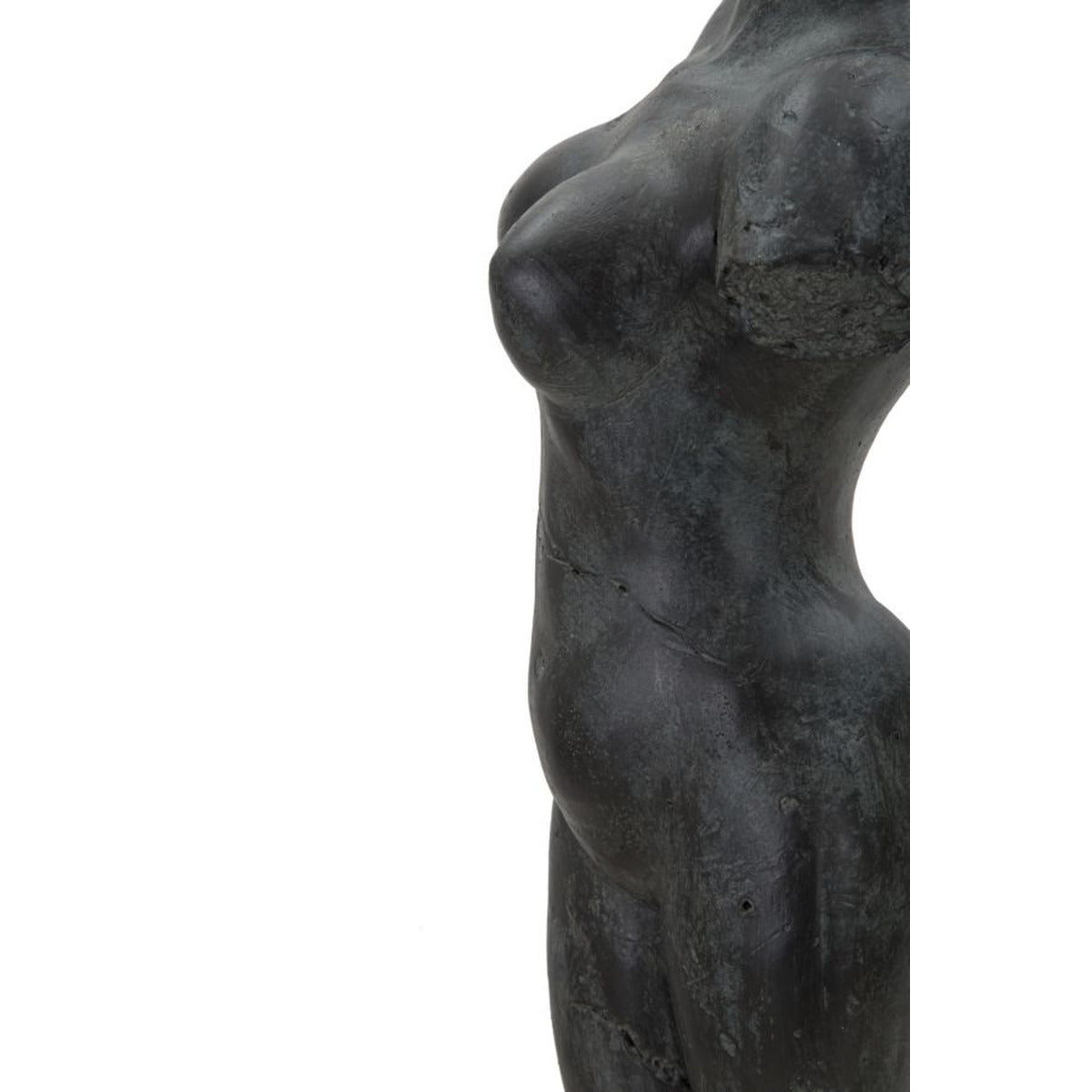 Scultura Donna 2, Nero, Poliresina, 19x17x50 cm, Seven Design