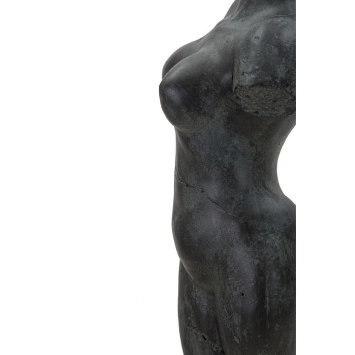 Scultura Donna 2, Nero, Poliresina, 19x17x50 cm, Seven Design