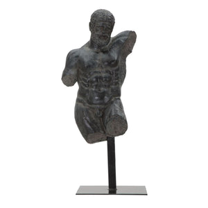 Scultura Uomo 1, Nero, Poliresina, 26x22x57,5 cm, Seven Design