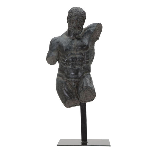 Scultura Uomo 1, Nero, Poliresina, 26x22x57,5 cm, Seven Design