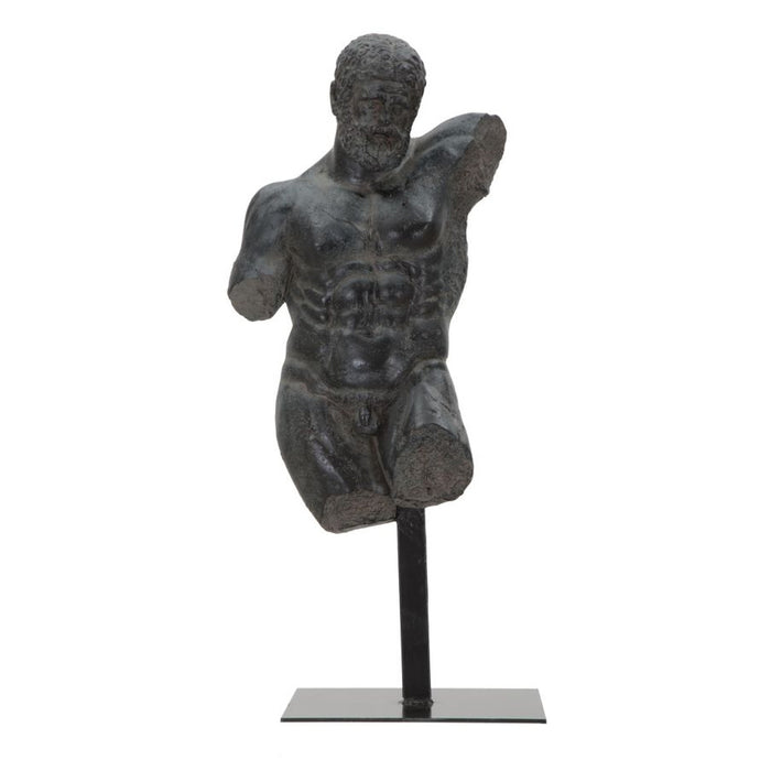 Scultura Uomo 1, Nero, Poliresina, 26x22x57,5 cm, Seven Design