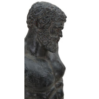Scultura Uomo 1, Nero, Poliresina, 26x22x57,5 cm, Seven Design