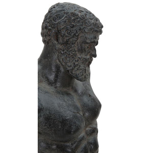 Scultura Uomo 1, Nero, Poliresina, 26x22x57,5 cm, Seven Design