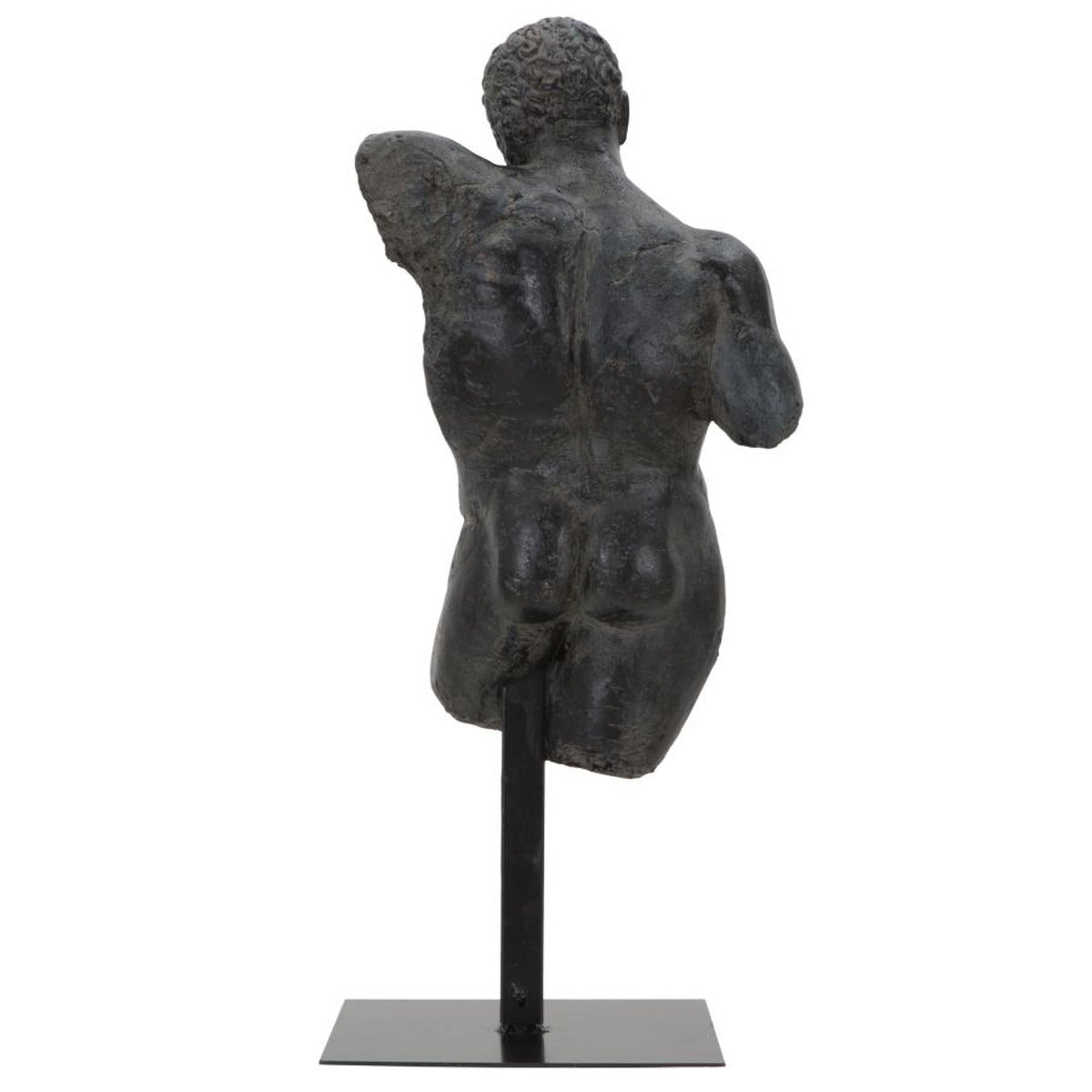 Scultura Uomo 1, Nero, Poliresina, 26x22x57,5 cm, Seven Design