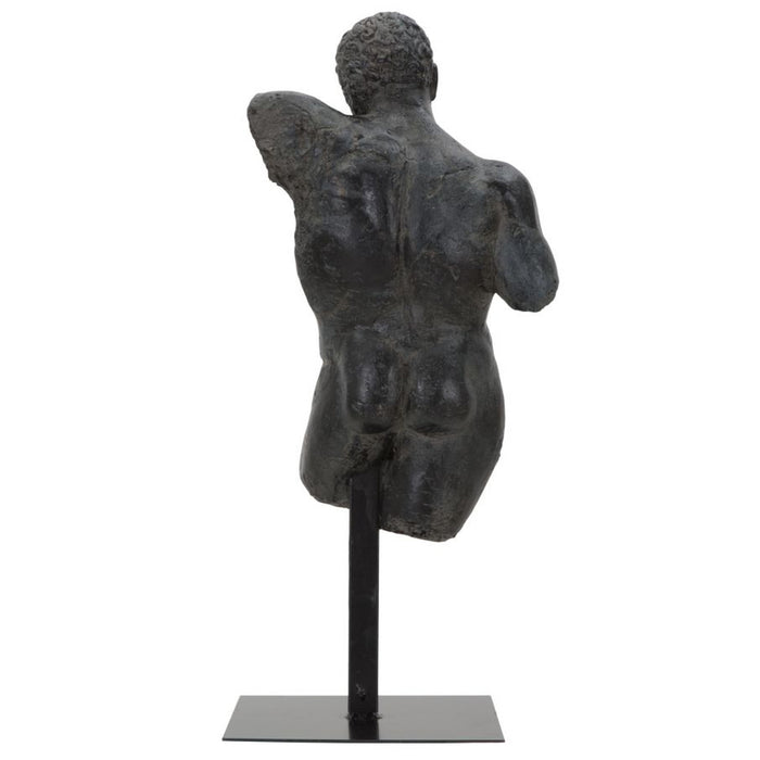 Scultura Uomo 1, Nero, Poliresina, 26x22x57,5 cm, Seven Design