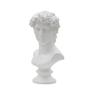 Scultura Grecia 2, Bianco, Poliresina, 21,5x14,5x34 cm, Seven Design