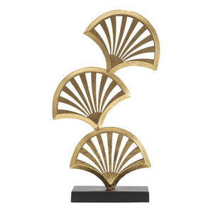 Scultura Liberty, Oro, Metallo, 10x23,5x44 cm, Seven Design