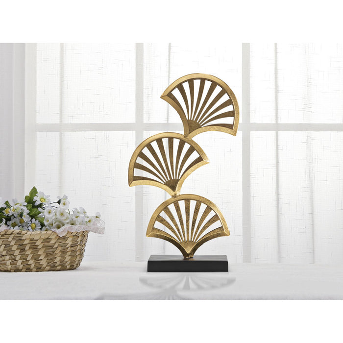 Scultura Liberty, Oro, Metallo, 10x23,5x44 cm, Seven Design