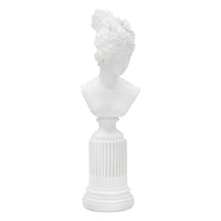 Scultura Grecia 7, Bianco, Poliresina, 11x10x35,5 cm, Seven Design