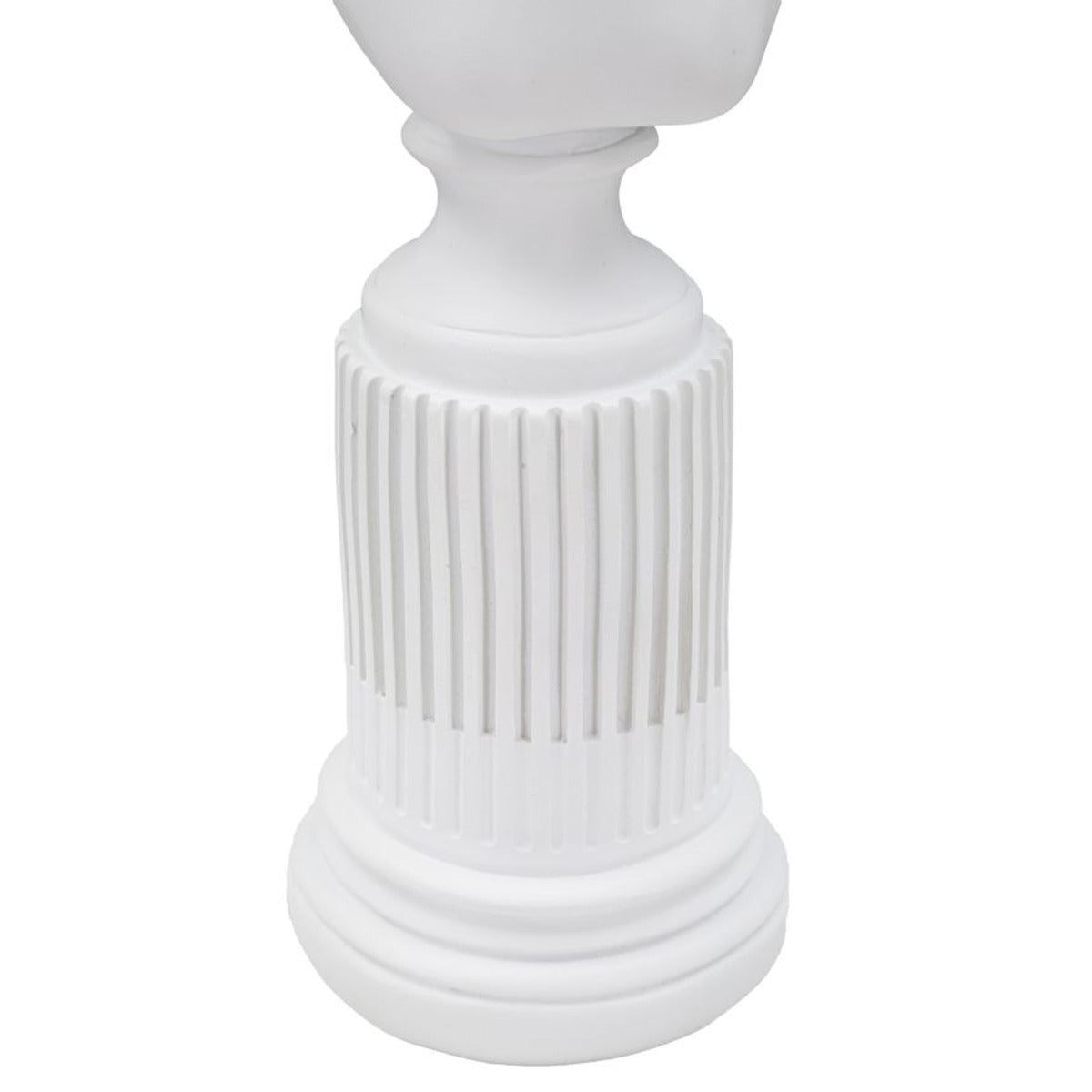 Scultura Grecia 7, Bianco, Poliresina, 11x10x35,5 cm, Seven Design