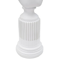 Scultura Grecia 7, Bianco, Poliresina, 11x10x35,5 cm, Seven Design
