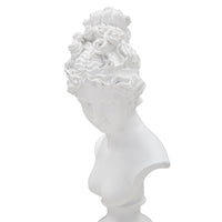 Scultura Grecia 7, Bianco, Poliresina, 11x10x35,5 cm, Seven Design