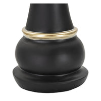 Scultura Scacchi 14, Nero, Poliresina, 9x9x25,5 cm, Seven Design