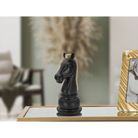 Scultura Scacchi 15, Nero, Poliresina, 10,5x8,5x19 cm, Seven Design