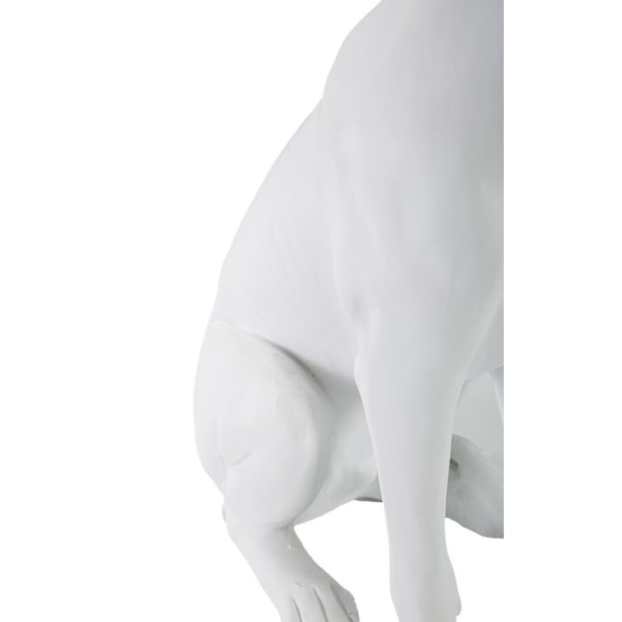 Scultura Cane 2, Bianco, Poliresina, 20x12,5x33 cm, Seven Design