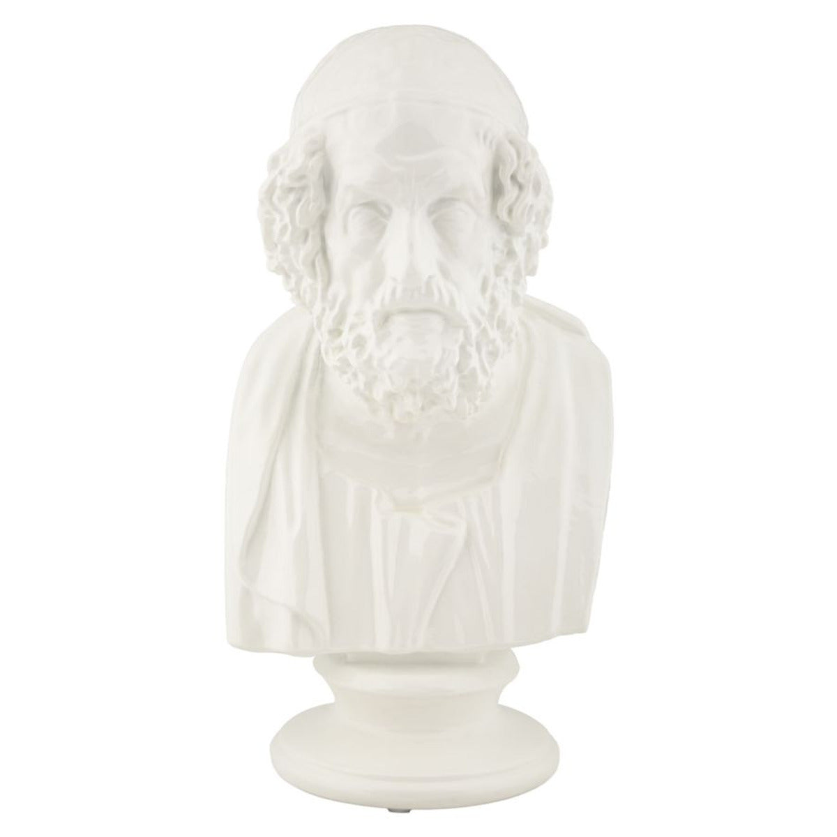 Scultura Grecia 5, Bianco, Poliresina, 12,9x12,5x25 cm, Seven Design