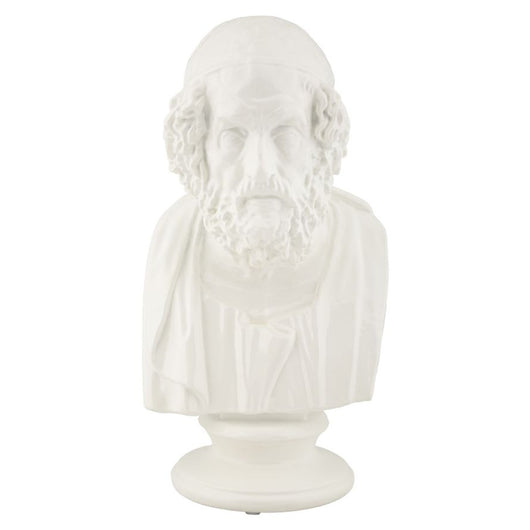 Scultura Grecia 5, Bianco, Poliresina, 12,9x12,5x25 cm, Seven Design