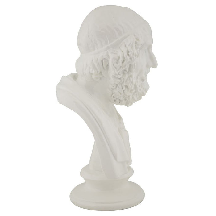 Scultura Grecia 5, Bianco, Poliresina, 12,9x12,5x25 cm, Seven Design