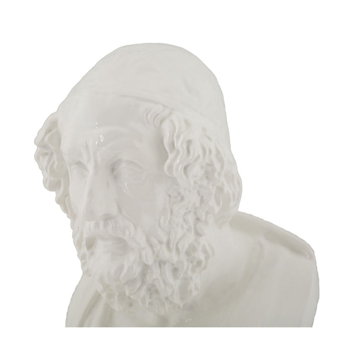 Scultura Grecia 5, Bianco, Poliresina, 12,9x12,5x25 cm, Seven Design