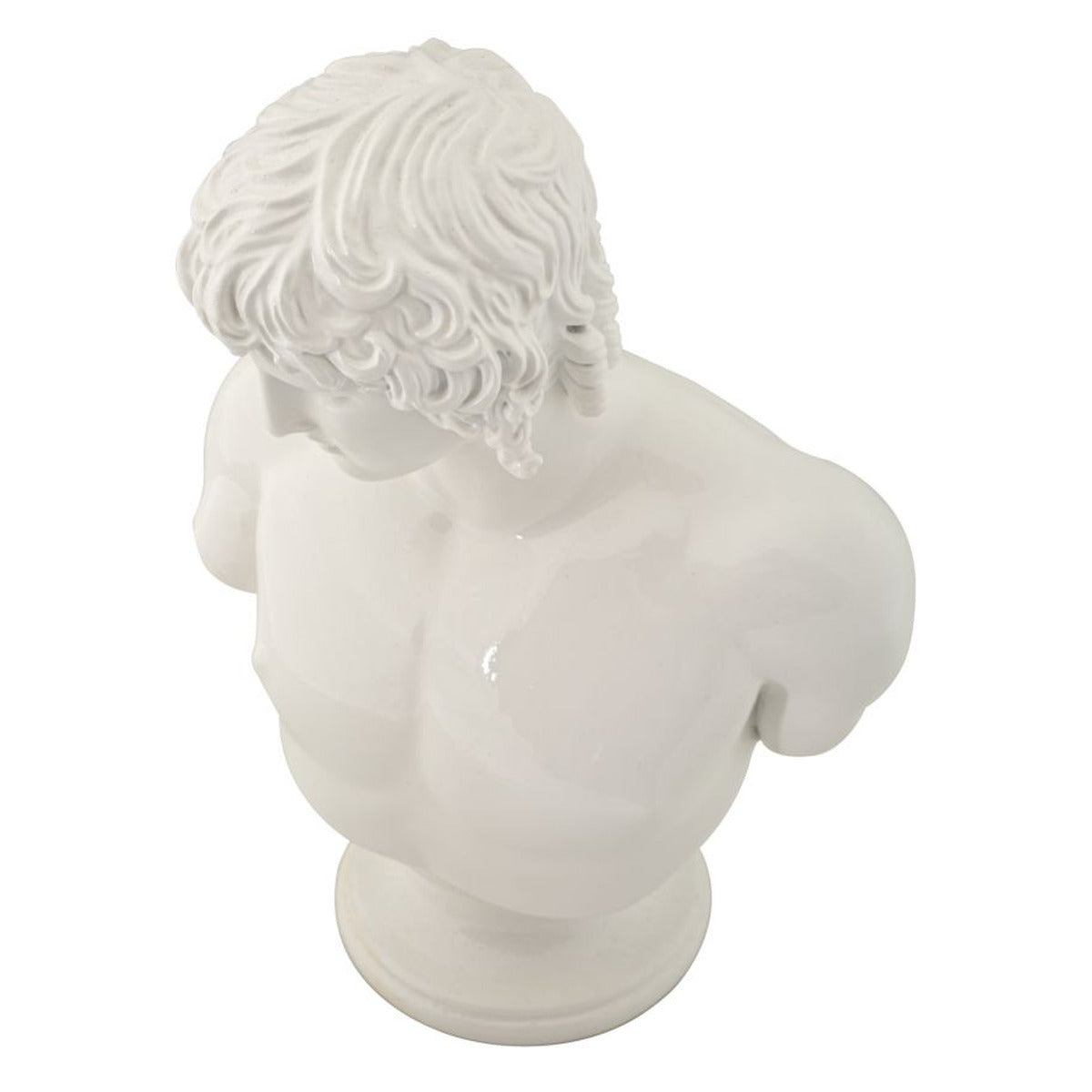 Scultura Grecia 6, Bianco, Poliresina, 18,2x12,8x25 cm, Seven Design