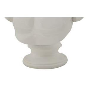 Scultura Grecia 6, Bianco, Poliresina, 18,2x12,8x25 cm, Seven Design