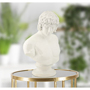 Scultura Grecia 6, Bianco, Poliresina, 18,2x12,8x25 cm, Seven Design