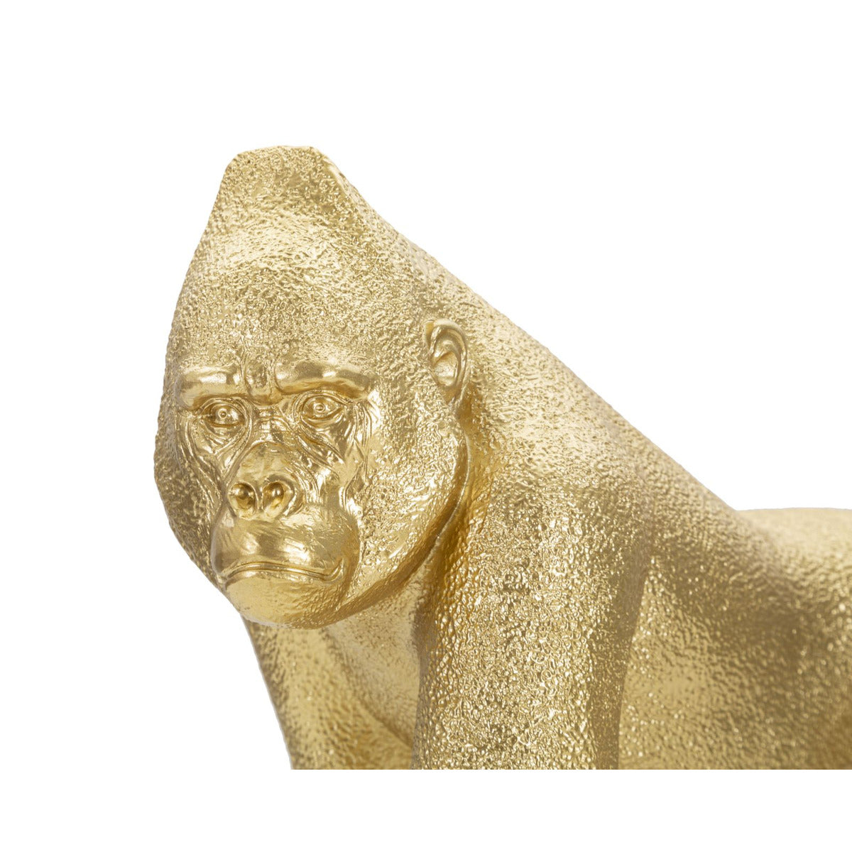 Scultura Gorilla 4, Oro, Poliresina, 29,7x11,5x21,8 cm, Seven Design