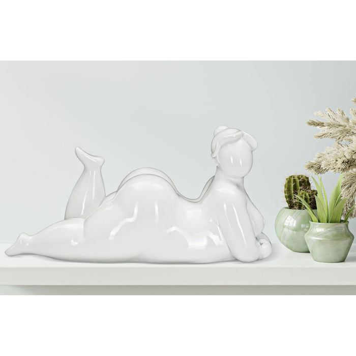Scultura MF377, Bianco, Poliresina, 32x16x16 cm, Seven Design