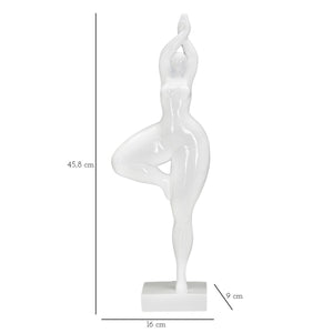 Scultura MF374, Bianco, Poliresina, 16x9x45,8 cm, Seven Design
