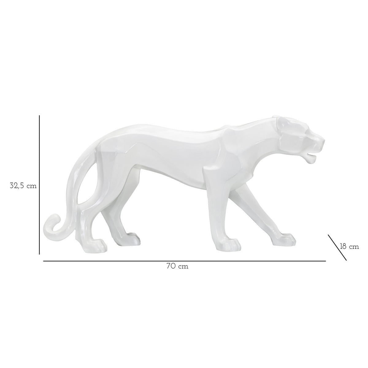 Scultura MF367, Bianco, Poliresina, 70x18x32,5 cm, Seven Design