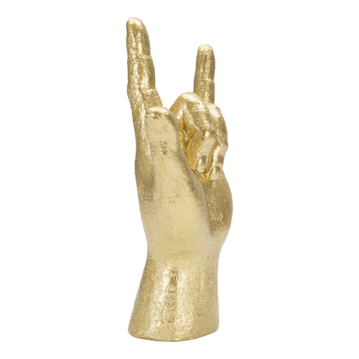 Scultura Mani 4, Oro, Poliresina, 14,5x7x23 cm, Seven Design