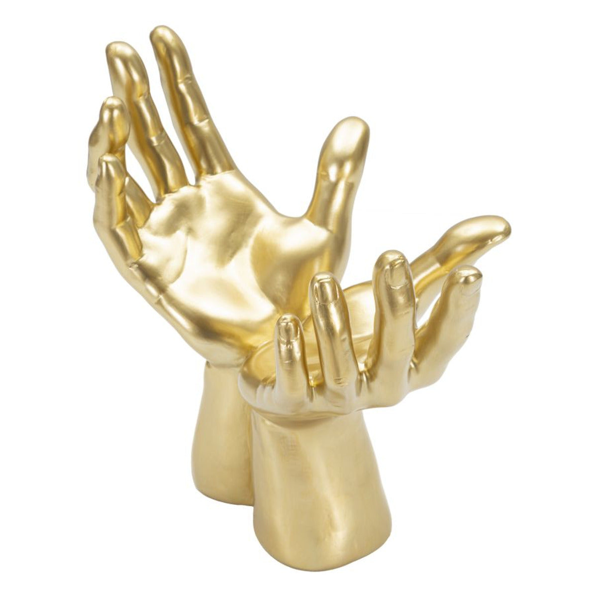 Scultura Mani 3, Oro, Poliresina, 25x15x24 cm, Seven Design