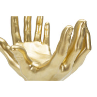 Scultura Mani 3, Oro, Poliresina, 25x15x24 cm, Seven Design