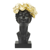 Scultura MF369, Nero, Poliresina, 21x20x36,5 cm, Seven Design